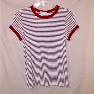 Red, Blue, and White Sweater Shirt.